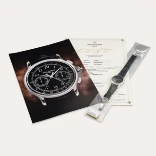 Patek Philippe Split-Seconds Chronograph 5370 Platinum Black