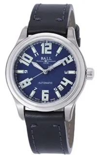 Ball Trainmaster NM1038D-LEA-BE Titanium Blue