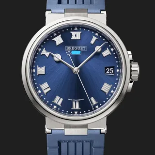 Breguet Marine 5517TI/Y1/5ZU Titanium Blue