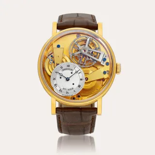 Breguet Tourbillon 7047 18k yellow gold Semi-skeletonized