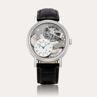 Breguet Tourbillon 7047 Platinum Semi-skeletonized