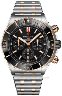 Breitling Super Chronomat UB0136251B1U1 Stainless steel and Red gold Black