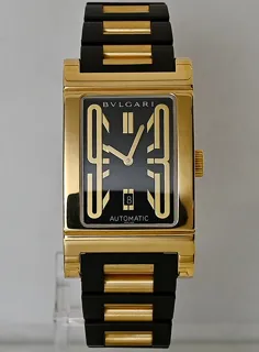 Bulgari Rettangolo RT 45 G 18k yellow gold Black