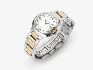 Cartier Ballon Bleu 3009 Stainless steel White