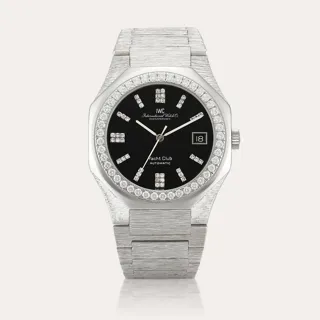 IWC Yacht Club 18k white gold Black