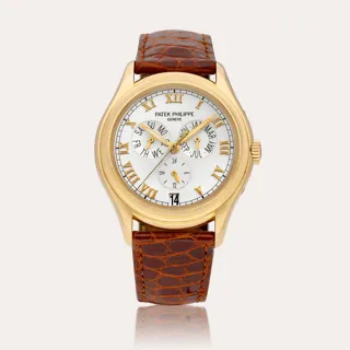 Patek Philippe Annual Calendar 5035 18k rose gold Silver