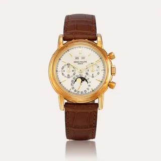 Patek Philippe Perpetual Calendar Chronograph 3970 18k yellow gold Silver