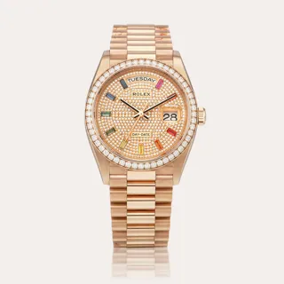 Rolex Day-Date 36 128345RBR 18k rose gold