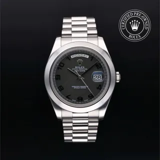 Rolex Day-Date 218206-0003 Platinum Black