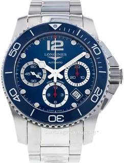 Longines HydroConquest L38834966 Brushed/polished steel Blue