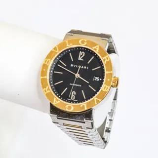 Bulgari Bulgari BB38SG Stainless steel and 18k yellow gold Black