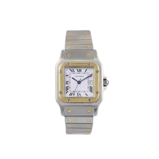 Cartier Santos Carrée 2961 Stainless steel and 18k yellow gold