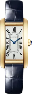 Cartier Tank Américaine WGTA0356 35.5mm Yellow gold Silver