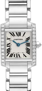 Cartier Tank Française WE1002S3 White gold Silver