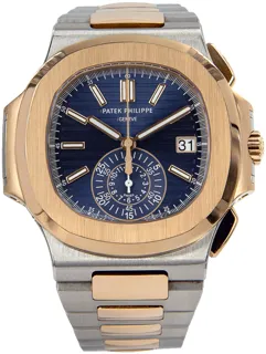 Patek Philippe Nautilus 5980/1AR Stainless steel and 18k rose gold Blue