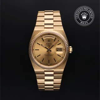 Rolex OysterQuartz Day-Date 19018-0008 18k yellow gold Champagne