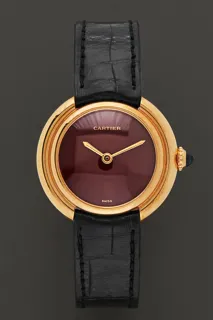 Cartier Vendôme 08076 18k yellow gold Burgundy