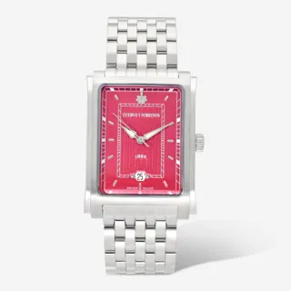 Cuervo y Sobrinos Prominente 1015.1BX-B 32mm Stainless steel Red