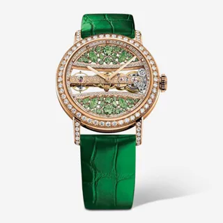 Corum Golden Bridge B113/03787 Rose gold Green