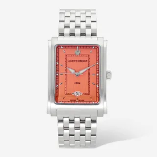 Cuervo y Sobrinos Prominente 1015.1OR-B 32mm Stainless steel Orange