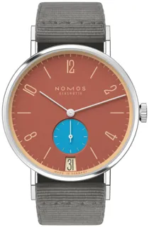 NOMOS Tangente 179.S27 Stainless steel Brick Red