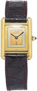 Cartier Must De Tank 366001 Vermeil Silver and Champagne