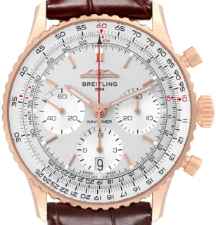 Breitling Navitimer RB0139 18k rose gold Silver