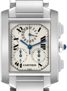 Cartier Tank Française W51001Q3 Stainless steel Silver