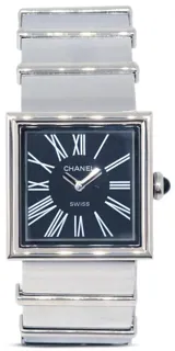 Chanel Mademoiselle Stainless steel Black