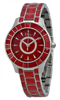 Dior Christal CD143111M001 Stainless steel Red Lacquered