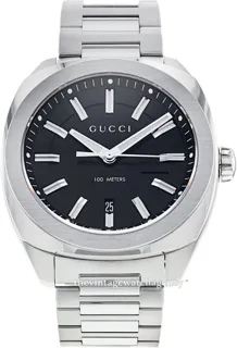 Gucci YA142301 Brushed/polished steel Black