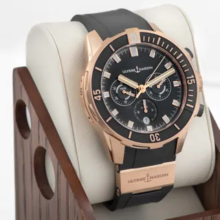 Ulysse Nardin Diver Chronograph 1502-170-3/93 Red gold Blue