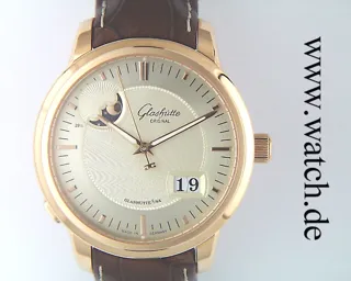 Glashütte Senator Panorama 100-04-01-01-04 40mm Rose gold guillochiertes