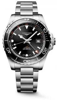 Longines HydroConquest L3.890.4.56.6 Stainless steel Black