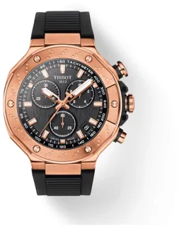 Tissot T-Sport T141.417.37.051.00 Rose gold and Stainless steel Black