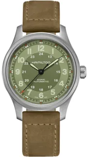 Hamilton Khaki Field Titanium H70545560 Titanium Green