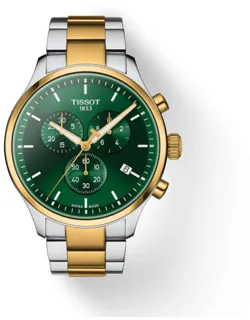 Tissot XL T116.617.22.091.00 45mm Yellow gold and Stainless steel Green