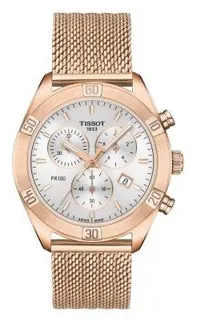 Tissot T-Classic T101.917.33.031.00 38mm Yellow gold and Stainless steel Silver