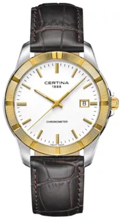 Certina DS C902.451.46.011.00 Yellow gold and Stainless steel White