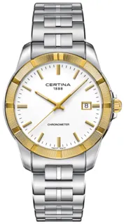 Certina DS C902.451.41.011.00 Yellow gold and Stainless steel White