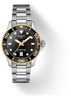 Tissot Seastar 1000 T120.210.21.051.00 Yellow gold and Stainless steel Black