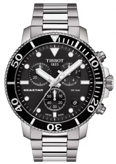 Tissot Seastar T120.417.11.051.00 Stainless steel Black