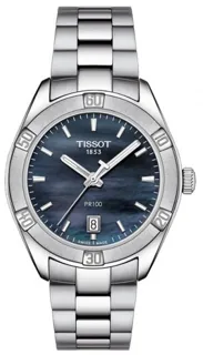 Tissot PR 100 T101.910.11.121.00 Stainless steel Black mother of pearl