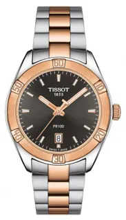 Tissot PR 100 T101.910.22.061.00 Rose gold and Stainless steel Gray