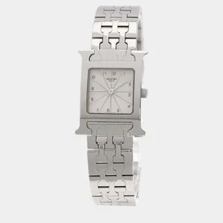 Hermès Heure H HH1.120 Stainless steel White