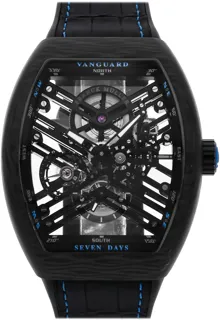 Franck Muller Vanguard V 45 S6 SQT CARBON NR Carbon fiber Skeletonized