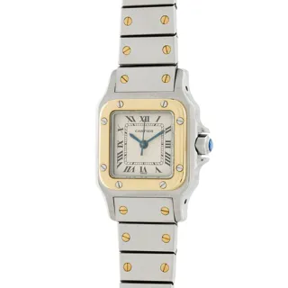 Cartier Santos Dumont 0902 Yellow gold and Stainless steel White