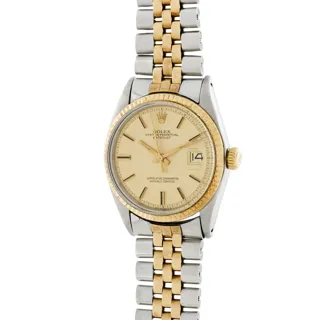 Rolex Datejust 1601 Yellow gold and Stainless steel Champagne