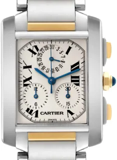 Cartier Tank Française W51004Q4 Stainless steel and 18k yellow gold Silver