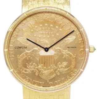 Corum Coin Watch 1893 34.5mm Yellow gold Golden